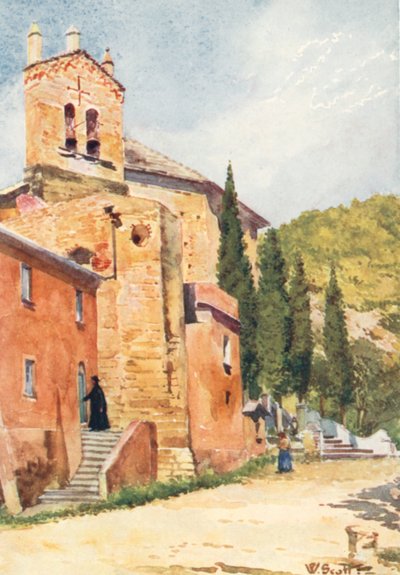 Pertin kirkko Castello Gavonen lähellä (värilitro) tekijältä William Scott