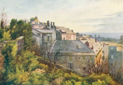 Genova, Corso Magenta (värilitografia) tekijältä William Scott