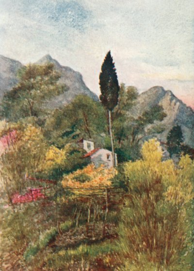 Borrigon laaksossa, Mentone (värilitro) tekijältä William Scott