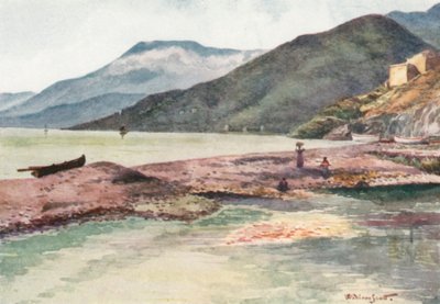 Italia ja Ranska, Roya-joen suu (värilitro) tekijältä William Scott