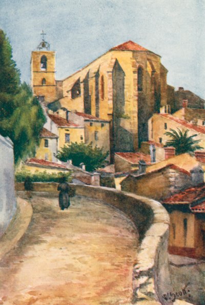 Vanha kirkko, Hyeres (värilitro) tekijältä William Scott