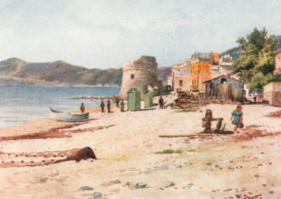 Rannalla, Alassio (värilitro) tekijältä William Scott