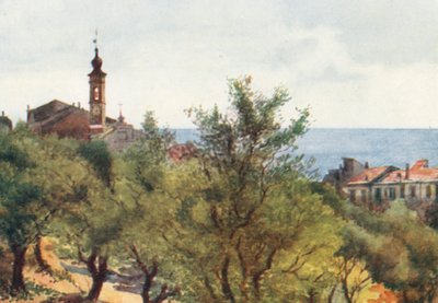 Ospedaletti (värillinen litografia) tekijältä William Scott