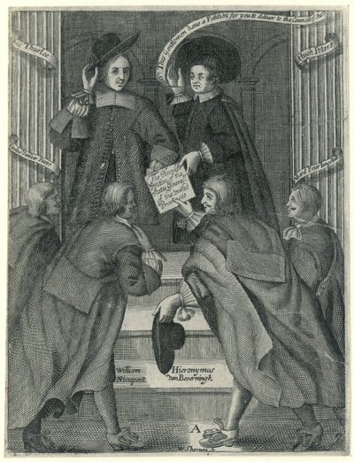 Vetoomuksen esittäminen Englannin ulkoministerille, n. 1654 tekijältä William Sherwin