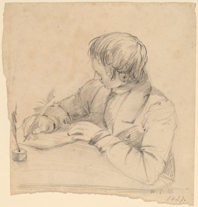Shepard Alonzo Mount, 23-vuotias [recto] tekijältä William Sidney Mount