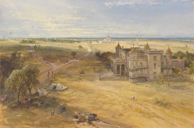 Dilkoosha, Lucknow in the Distance tekijältä William Simpson