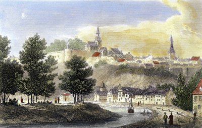 Dinanin museossa säilytetty Skeltonin (1800-luku) näkymä Dinanista (Cote d