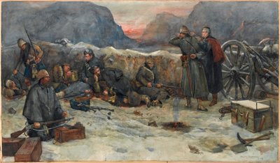 Gordon Highlanders: Aamunkoitto juoksuhaudoissa tekijältä William Skeoch Cumming