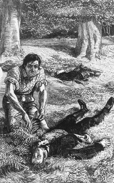Kuvitus Adam Bedelle, George Eliotin (1819-1880) romaani, kaiverrus tekijältä William Small