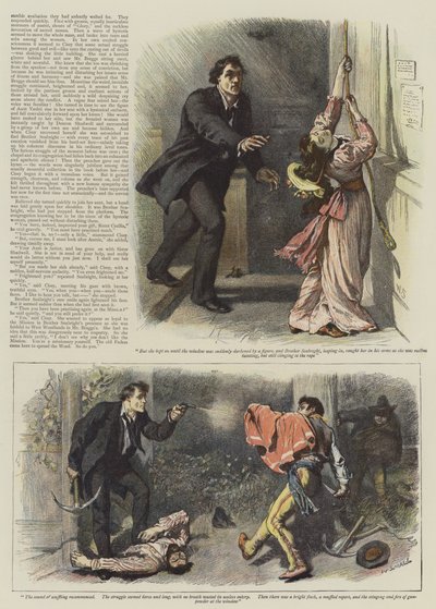Kuvitus jaksolle An Episode of West Woodlands, kirjoittanut Bret Harte (chromolitho) tekijältä William Small
