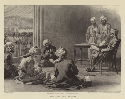 Nasrullah Khan kotona tekijältä William Small