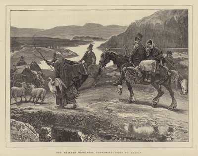West Highlands, Connemara, menossa Marketille tekijältä William Small