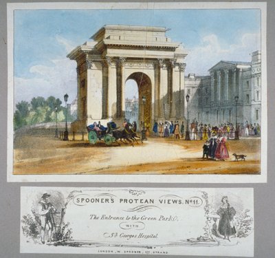Hyde Park Corner, Lontoo, 1835. tekijältä William Spooner