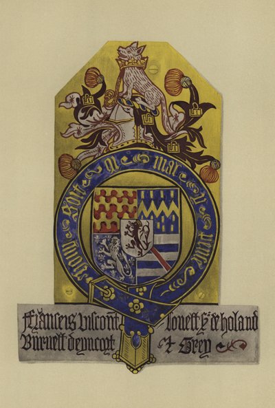 Sir Francis Lovel, Tichmershin varakreivi Lovel ja lordi Holand, 1483-1487 (chromolitho) tekijältä William St John Hope