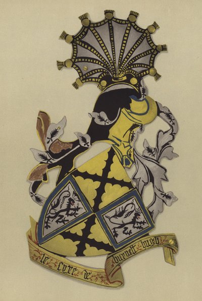 Sir Hugh Burnell, lordi Burnell, 1406-1420 (chromolitho) tekijältä William St John Hope