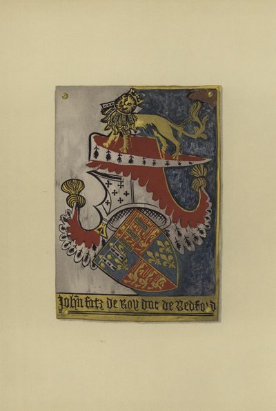 Sir John Plantagenet Lancasterista, Kendalin jaarli ja Bedfordin herttua, n. 1402-1435 (chromolitho) tekijältä William St John Hope