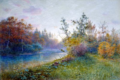 Myllyn pato Traunsteinissa, 1894. tekijältä William Stanley Haseltine