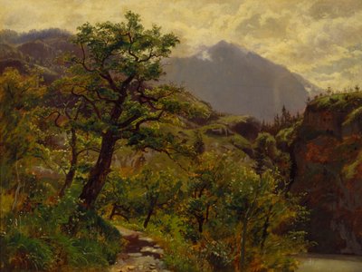 Schwyz lähellä Brunnenia tekijältä William Stanley Haseltine