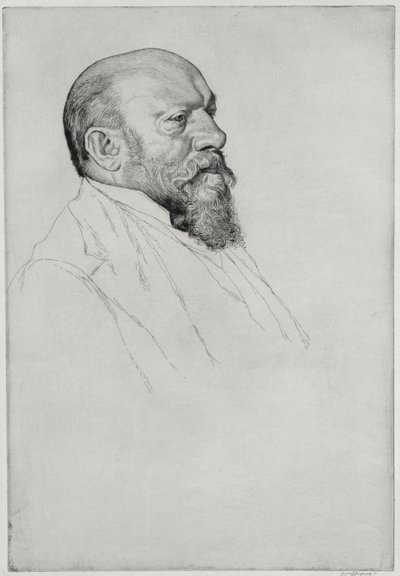 Unkarilaisen kapellimestari Hans Richterin (1843-1916) muotokuva tekijältä William Strang