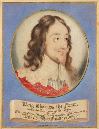 Kuningas Kaarle I kuudentenatoista hallitusvuotenaan, Northumberlandin herttuan hallussa olevan alkuperäisen muotokuvan mukaan. tekijältä William Strutt