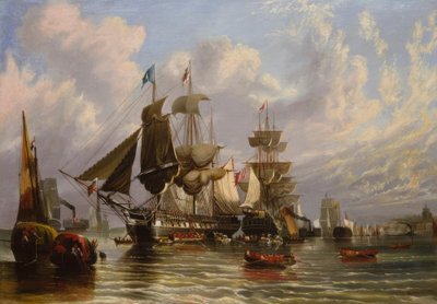 Krimkrieg, Einschiffung engl. Truppen, 1855 / Gem. v. W. Stuart tekijältä William Stuart