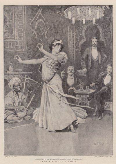 Jouluaatto Damaskoksessa (litho) tekijältä William T. Maud