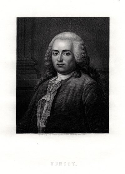 Turgot, ranskalainen valtiomies ja taloustieteilijä, 1800-luku tekijältä William Thomas Fry