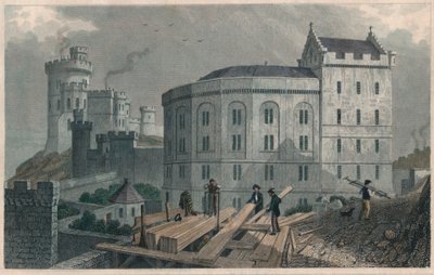 East End of the Bridewell ja Jail Governors House, Edinburgh, 1829 tekijältä William Tombleson