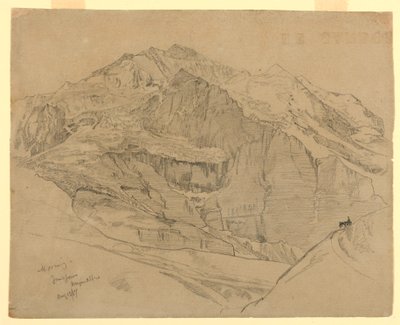 Maisema, Jungfrau, Sveitsi tekijältä William Trost Richards