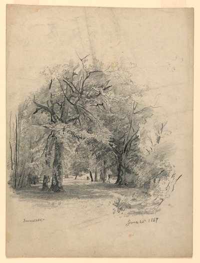 Maisema, Darmstadt, Saksa tekijältä William Trost Richards