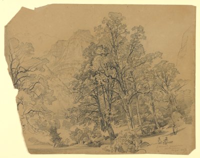 Maisema, Silberhorn, Lauterbrunnen, Sveitsi tekijältä William Trost Richards