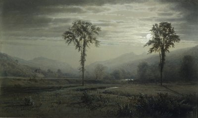 Moonlight Mount Lafayettella, New Hampshire, 1873. tekijältä William Trost Richards