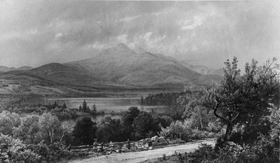 Chocorua-vuori ja järvi, 1873. tekijältä William Trost Richards