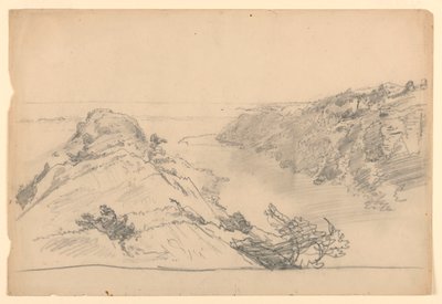Tutkimus "From Paradise to Purgaatory, Newport" tekijältä William Trost Richards
