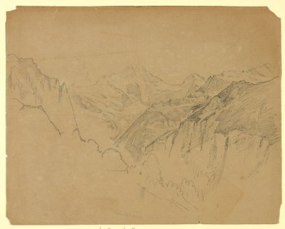 Maisematutkimus, Lauterbrunnen, Sveitsi tekijältä William Trost Richards