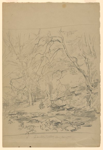 Maisematutkimus, Lawton Valley, RI tekijältä William Trost Richards