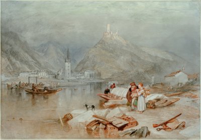 Bernkastel Moselin varrella tekijältä Joseph Mallord William Turner