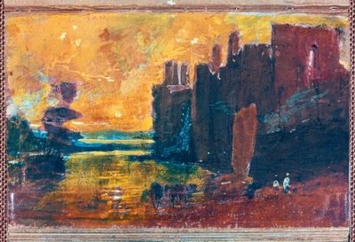 Caernarvonin linna auringonnousun aikaan tekijältä Joseph Mallord William Turner