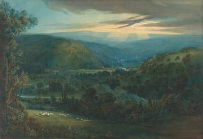 Dawn in the Valleys of Devon, 1832. tekijältä Joseph Mallord William Turner