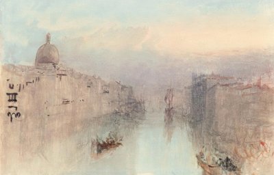 Canal Grande ja San Simeone Piccolo tekijältä Joseph Mallord William Turner