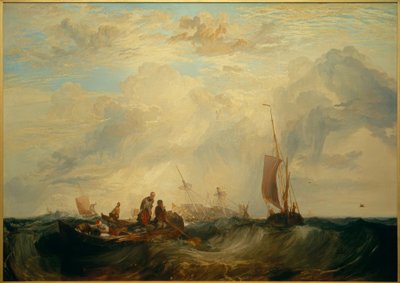 Meusen sisäänkäynti: Orange-Merchant on the Bar, Going to Pieces tekijältä Joseph Mallord William Turner