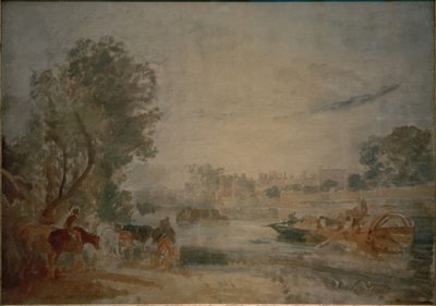 Hampton Court, Thamesilta tekijältä Joseph Mallord William Turner