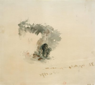 Meri, puut, hahmot (?, Campbellin runollisiin teoksiin, 1837 tekijältä Joseph Mallord William Turner