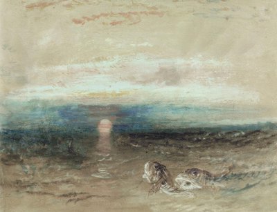 Auringonlasku meren ylle myrskyjen kanssa tekijältä Joseph Mallord William Turner