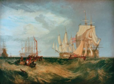 Spithead: Veneen miehistö palauttaa ankkurin tekijältä Joseph Mallord William Turner