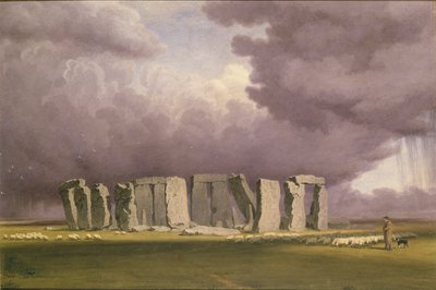 Stonehenge: Myrskyinen päivä, 1846 tekijältä Joseph Mallord William Turner
