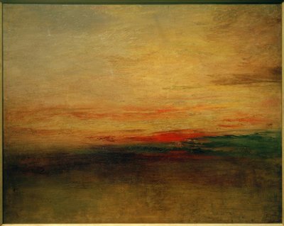 Auringonlasku(?) tekijältä Joseph Mallord William Turner
