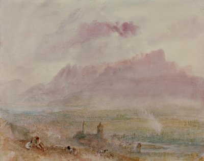 Thunin kaupunki ja järvi tekijältä Joseph Mallord William Turner
