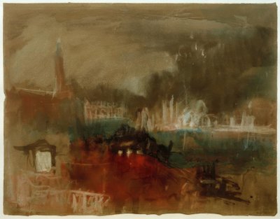 Venetsia: Ilotulitus Mololla tekijältä Joseph Mallord William Turner