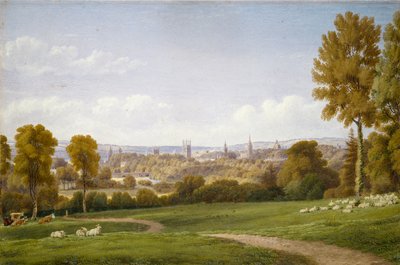 Näkymä Oxfordiin Headingtonista, c1803-1804 tekijältä Joseph Mallord William Turner
